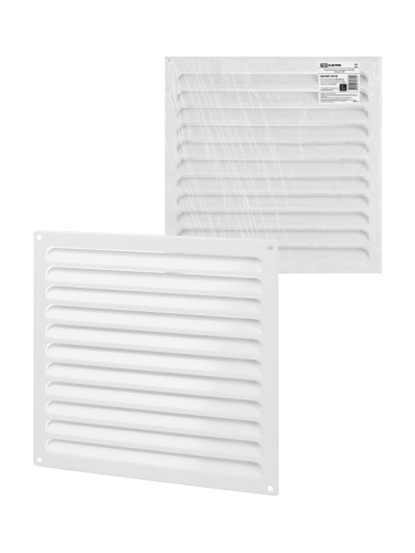 Решетка металл. усиленная 300х300, белая, с покрытием полимерной эмалью, TDM | код SQ1807-0730 | TDM