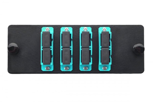 Комплект планка Q-SLOT с 4 адаптерами дуплекс SC OM3 монтаж. шнуры КДЗС Eurolan 38M-30-2S-04BL Комплект планка Q-SLOT с 4 адаптерами дуплекс SC OM3 монтаж. шнуры КДЗС Eurolan 38M-30-2S-04BL