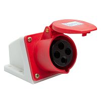 Розетка стационарная AM-415 скрытая 16A 380V~415V 3P+N+E IP44 (ANDELI) | код ADL13-039 | ANDELI