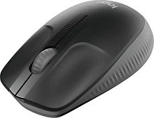 Мышь Logitech M190 черный/темно-серый оптическая (1000dpi) беспроводная USB для ноутбука (2but) | код 1829462 | Logitech