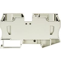 Проходная клемма, тип фиксации провода: пружинный, номинальное сечение: 35 мм кв., 125A, 800V, ширина: 16 мм, цвет: серый, тип монтажа: DIN 35 | код 56.735.0053.0 | Wieland