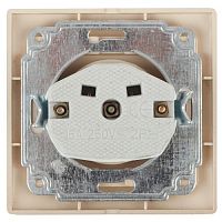 Розетка Intro Plano 1-201-02 без заземления 2P, 16А-250В, IP20, СУ, слоновая кость | код Б0053861 | ЭРА