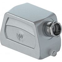 Крышка на кабель, разъема REVOS, Size 6, без уплотнителя, без защелки, 1 кабельный ввод IP54 PG13,5, с боковым расположением, материал корпуса: алюминиевый сплав | код 70.350.0628.0 | Wieland