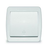 Переключатель проходной 1-кл. ОП Клио 10А IP44 бел. UNIVersal | код К2230 | Universal