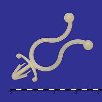 Держатель кабеля нейлоновый на панель RUICHI ST-11, глубина 40 мм, диаметр 5 мм | код 84319 | Ruichi