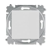 Выключатель кнопочный одноклавишный ABB Levit серый / белый 3559H-A91445 16W | код 2CHH599145A6016 | ABB