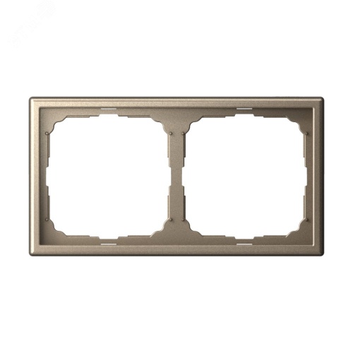 Рамка 2-м ArtGallery универс. шампань | код GAL000502 | Systeme Electric