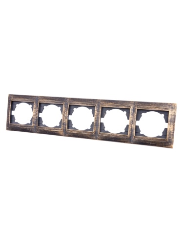 Рамка 5-ти постовая горизонтальная старинная бронза Лама TDM | код SQ1815-0782 | TDM