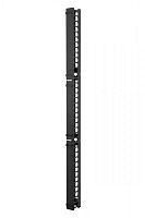 Организатор вертикальный с крышкой 48U с пласт.пальцами D9000 для шкафов 750мм (уп.2шт) Eurolan 60A-18-48-16-31BL