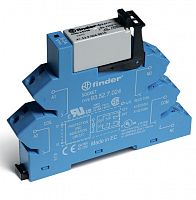 Интерфейсный модуль (сборка 41.61.9.012.0010 + 93.52.7.024), электромеханическое реле, 1CO 16A, контакты AgNi, питание 12В DC (чувствит.), категория защиты IP20, безвинтовые клеммы (пружинный зажим) | код 381170120050 | FINDER