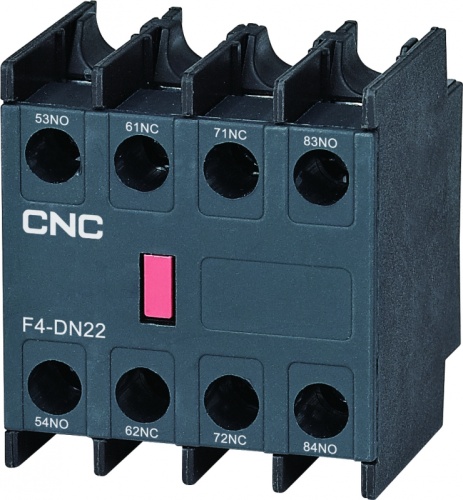 Доп. контакты F4-DN22 (CJX2i, CJX2-D, CJX2s) 2НО+2НЗ | код C000213 | CNC Доп. контакты F4-DN22 (CJX2i, CJX2-D, CJX2s) 2НО+2НЗ | код C000213 | CNC