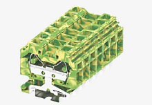 216907 Клемма ТА 1-1 заземл.,плоско-пруж зажим, с бок. подключением. сеч. 16мм2, желто-зел, шт | код 216907 | SUPU