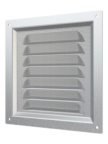 Решетка вентиляционная вытяжная стальная с оцинк. покрытием 150х150мм ERA 1515МЦ фото 4