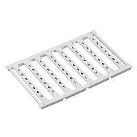 Маркировка для клемм, ширина 6 мм, узкая, для клемм Push-in, белая, L1,L2,L3,N,PE, горизонтальная ориентация, 1 шт. = карта из 80 ма | код NUPUTUK-6F-L1-PEH | DKC