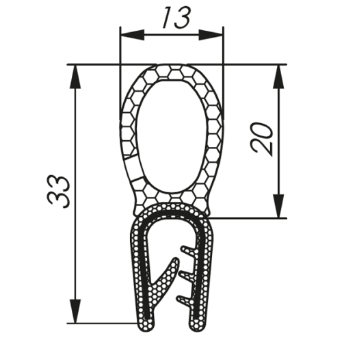 Профиль MCC уплотнительный самофиксирующийся 1,0-2,5mm, 33(20)x13mm, бухта 50m, RAL9005 | код MCC008AB12 | MOREK Профиль MCC уплотнительный самофиксирующийся 1,0-2,5mm, 33(20)x13mm, бухта 50m, RAL9005 | код MCC008AB12 | MOREK