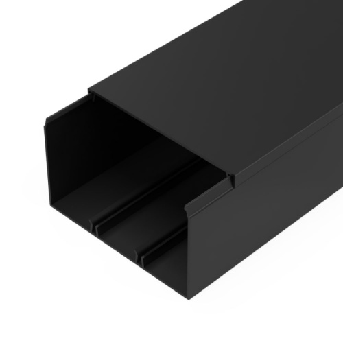 Кабель-канал черный 2-й замок в п/э 100х60 мм (8 м/уп) Промрукав | код PR03.0222 | ПРОМРУКАВ Кабель-канал черный 2-й замок в п/э 100х60 мм (8 м/уп) Промрукав | код PR03.0222 | ПРОМРУКАВ