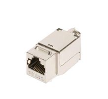 Модуль Keystone, Кат.5e, RJ45/8P8C, для FT-TOOL, экраннированный, металлик | код NMC-KJSD2-FT-MT | NIKOMAX
