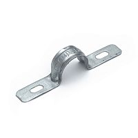 Скоба металлическая двухлапковая усиленная противопожарная СМДУ d16-17 мм (100шт/1000шт уп/кор) Промрукав | код PR13.02412 | ПРОМРУКАВ