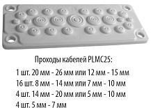 PLMC25 Сальник для ввода кабеля IP 65. (резиновый) | код PLMC25 | Plastim