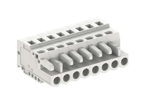 450607/100 Розетка каб. MCS, с пластиной разгрузки натяжения, шаг 5.0мм2, 7 конт., бел., шт | код 450607/100 | SUPU