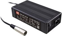 Источник питания AC-DC, зарядное устройство, 364.8Вт, вход 90…264В AC/127…370В DC, выход 57.6В/6A, рег. вых=42…60.8В, изоляция 3000В AC, в кожухе, 180х96х49мм, -30…+70С, тип АКБ свинцово-кислотный или литиевый, 4-контактный штекер XLR | код NPB-360-
