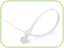 Кабельная стяжка 4,8х200 бел. (под винт) HLT | код 084-07-47 | HLT