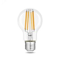 Лампа светодиодная филаментная LED 20 Вт 1800 лм 2700К AC185-265В E27 А60 (груша) теплая Black Filament | код 102902120 | GAUSS