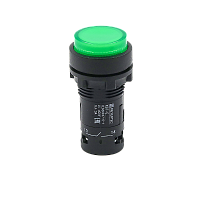 Кнопка зеленая выступающая с подсветкой, 1NO, 24V AC/DC, IP54, пластик MTB7-EW33611 | код 132721 | MEYERTEC
