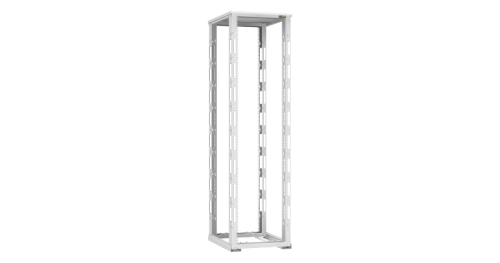 Стойка монтажная двухрамная с разборной рамой 19, 47U, Ш600xВ2217xГ800мм, с крышей, в разобранном виде, серый | код TRD-476080-R-GY | TLK