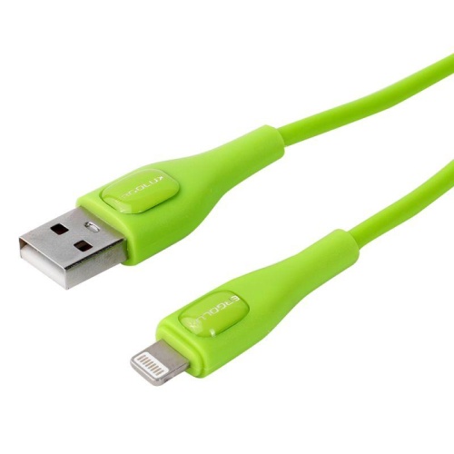 Кабель USB-Lightning ELX-CDC03-C05 3А 1.2м зарядка+передача данных коробка зел. Ergolux 15303 фото 5