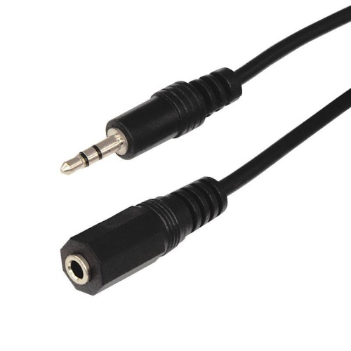 Шнур 3.5мм гнездо стерео-3. 5мм штекер стерео 7м | код 17-4007 | Rexant