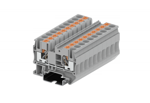 TP6-2-GY Клемма TP 1-1 проходная Push-in, сеч.6мм2, сер., шт | код TP6-2-GY | SUPU TP6-2-GY Клемма TP 1-1 проходная Push-in, сеч.6мм2, сер., шт | код TP6-2-GY | SUPU