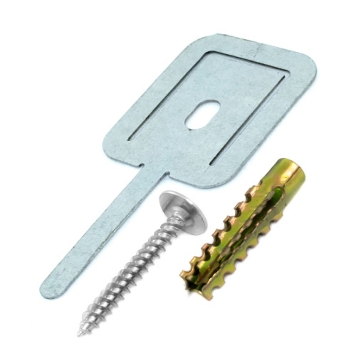 Комплекты для крепления ОКЛ с использованием самореза, дюбеля и хомута FR ПР-40 (100 шт) Промрукав | код PR08.5201 | ПРОМРУКАВ