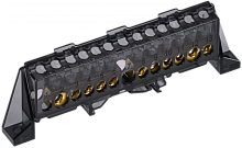 TEKFOR Шина N ноль в комб. изол. Стойка 8х12-5+6-Ч IEK | код TF-NN20-56-DP-K02 | IEK