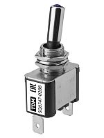 Выключатель-тумблер ASW-07D 1P 12В AC/DC 25А (3c) ON-OFF с фиксацией с синей LED подсветкой TDM | код SQ0747-0288 | TDM