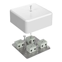 Коробка огнестойкая для кабель-канала 40-0470-FR2.5-8 Е15-Е120 103х103х45 RAL9003 (22 шт/кор) Промрукав | код 40-0470-FR2.5-8 | ПРОМРУКАВ