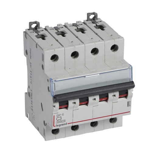Автоматический выключатель DX³-E 6000 - 6 кА - тип характеристики C - 4П - 230/400 В~ - 3 А - 4 модуля | код 407300 |  Legrand 