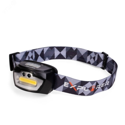 Фонарик налобный HL-6553 серия EXPLORER | код 82068 | КВТ