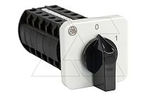 Переключатель BS 16 42 U, 12P, 20A, тип 0-1 (60°), 12NO на 1, 7.5kW(400VAC по АС-23), на дверь, фронт IP40 | код EAC610632 | Rade Koncar