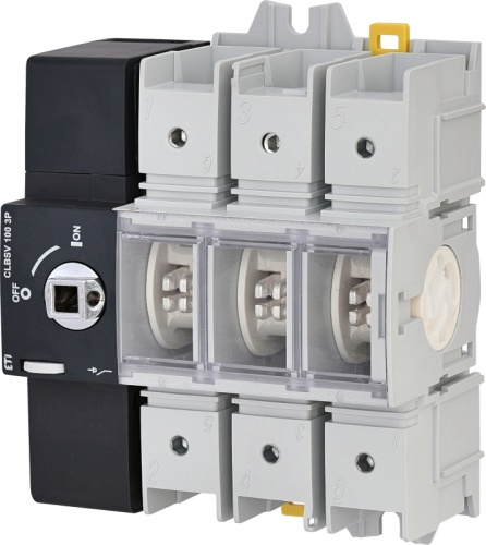 Выключатели нагрузки 0-1 с видимым разрывом CLBSV 100 3P | код 004661880 | ETI Выключатели нагрузки 0-1 с видимым разрывом CLBSV 100 3P | код 004661880 | ETI
