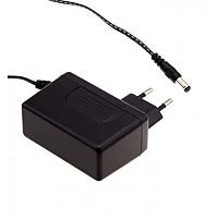 Адаптер настенный, AC-DC, 15Вт, вход 90...264B AC 47...63 Гц, выход 5B/3A, изоляция 3000В AC, 75.5x32x47.5 мм, -20...+60С, выходной разъем длина 11 мм, диаметр 2.1x5.5 мм | код SGA18E05-P1J | MeanWell