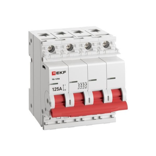 Выключатель нагрузки ВН-125N 4Р 125А PROXIMA EKF | код S1254125 | EKF фото 3