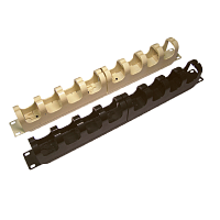 Органайзер для 110-го кросса 19 1U, белый | код LAN-RS110-ORG-WH | LANMASTER