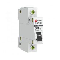 Автоматический выключатель 1P 10А (B) 4,5кА ВА 47-29 EKF Basic|mcb4729-1-10-B|EKF 