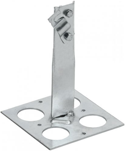 Дер. пр. кр. 6-10мм вин. пл. кр. h=150мм оц. сталь IEK | код ZDP85-11-6-16-150 | IEK