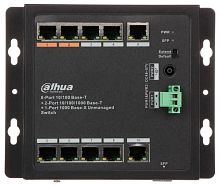 Коммутатор Dahua DH-PFS3111-8ET-96-F 10x1Гбит/с 6PoE+ 2PoE++ 96W неуправляемый | код 1546757 | Dahua