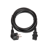 Кабель питания TLK, вход - евровилка с заземлением (Schuko, CEE 7/7) , выход - разъём C13 (IEC 60320), 3x1мм2, 3 м, 250В 10A, черный | код TLK-PCC10-030 | TLK