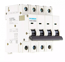 Автоматический выключатель HGD63-M 3NMCS0000C 00016 3 полюса+N, 16А, ток к.з. 6kA, хар-ка С (STANDARD) | код 13.04.000877 | HYUNDAI