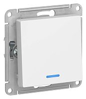 Выключатель 1-кл. AtlasDesign (сх. 1а) 10AX с подсветкой механизм лотос | код ATN001313 | Systeme Electric