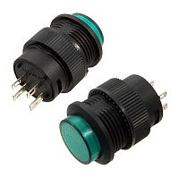 Кнопочный переключатель RUICHI R16-503BD-G без замка | код 83050 | Ruichi